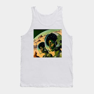 We Are Floating In Space - 58 - Sci-Fi Inspired Retro Artwork Tank Top